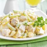 Salade de poulet au pomme ananas et  yaourt (conso)