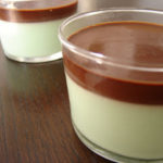 Pannacotta au coulis au  chocolat