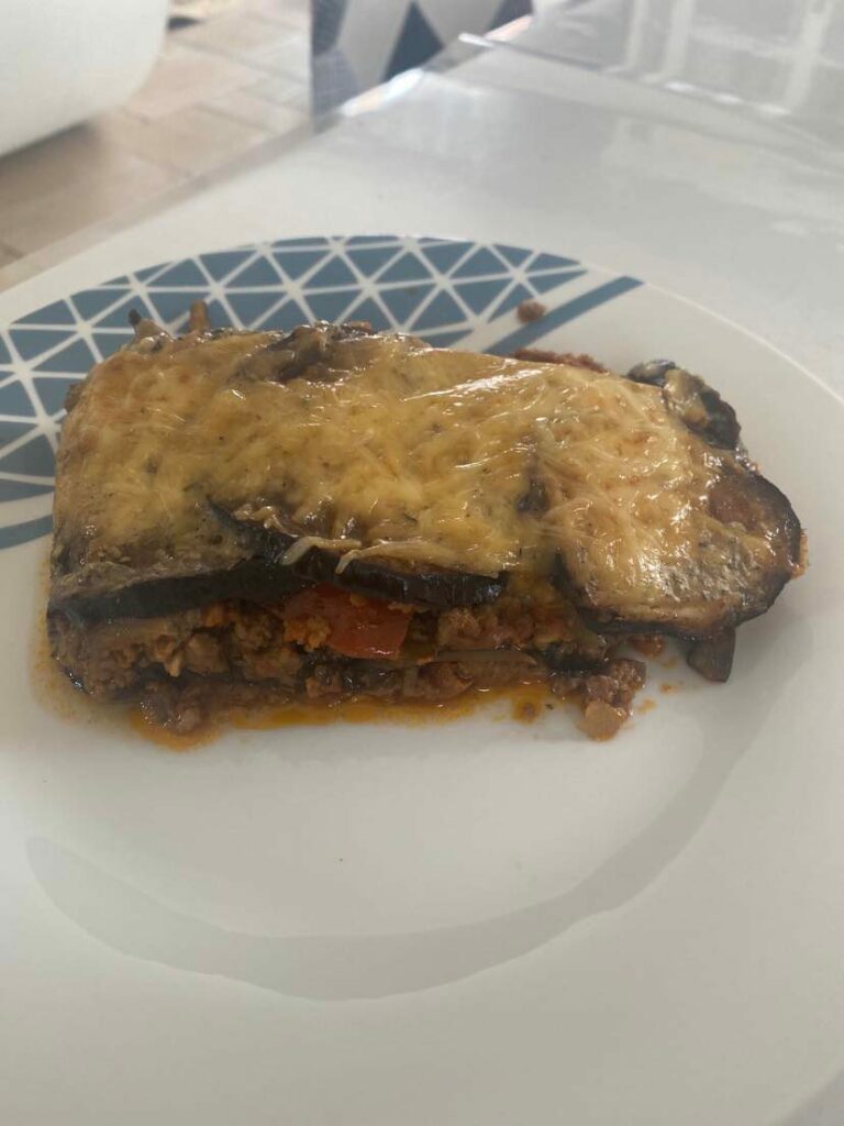 Lasagne aux poivrons aubergines et mozza