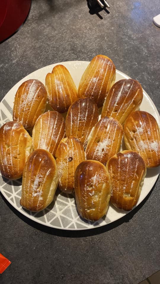 Madeleines nappées chocolat