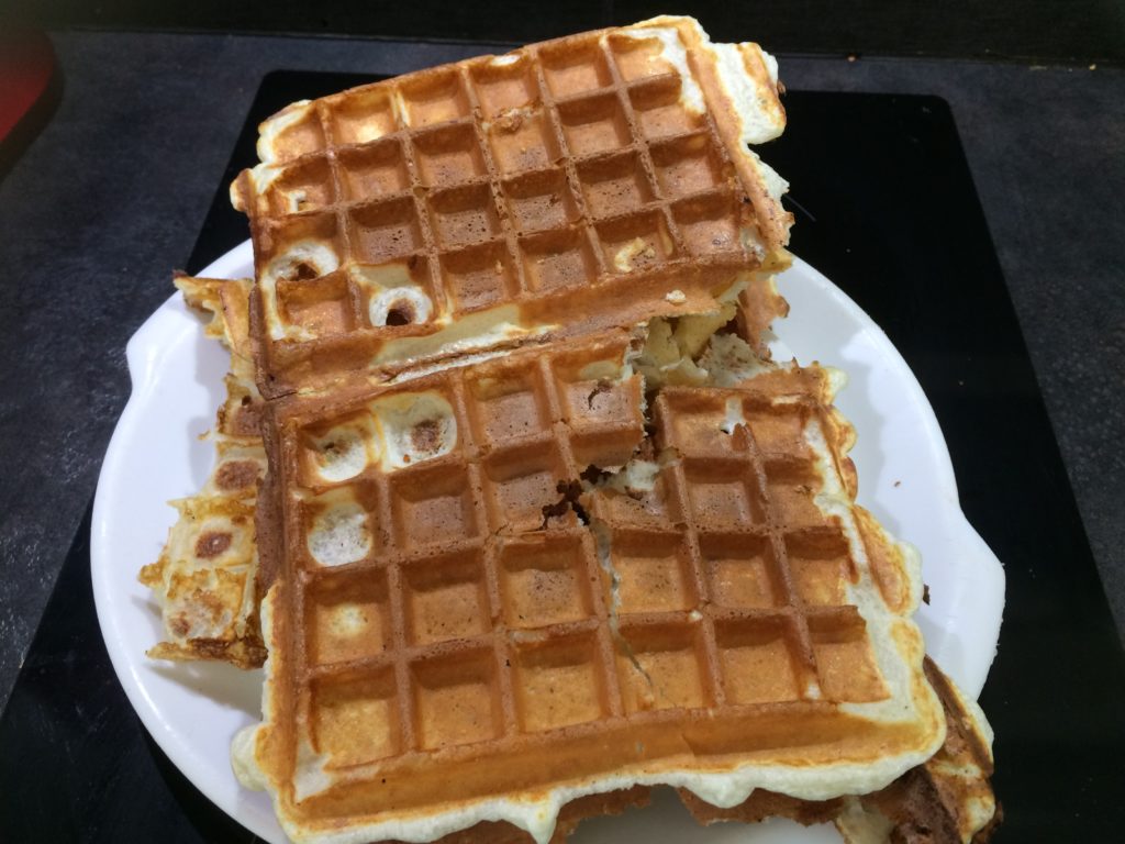 Gaufre au blanc d’oeuf en poudre