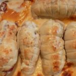 Blanc de poulet farci sauce cancoillotte