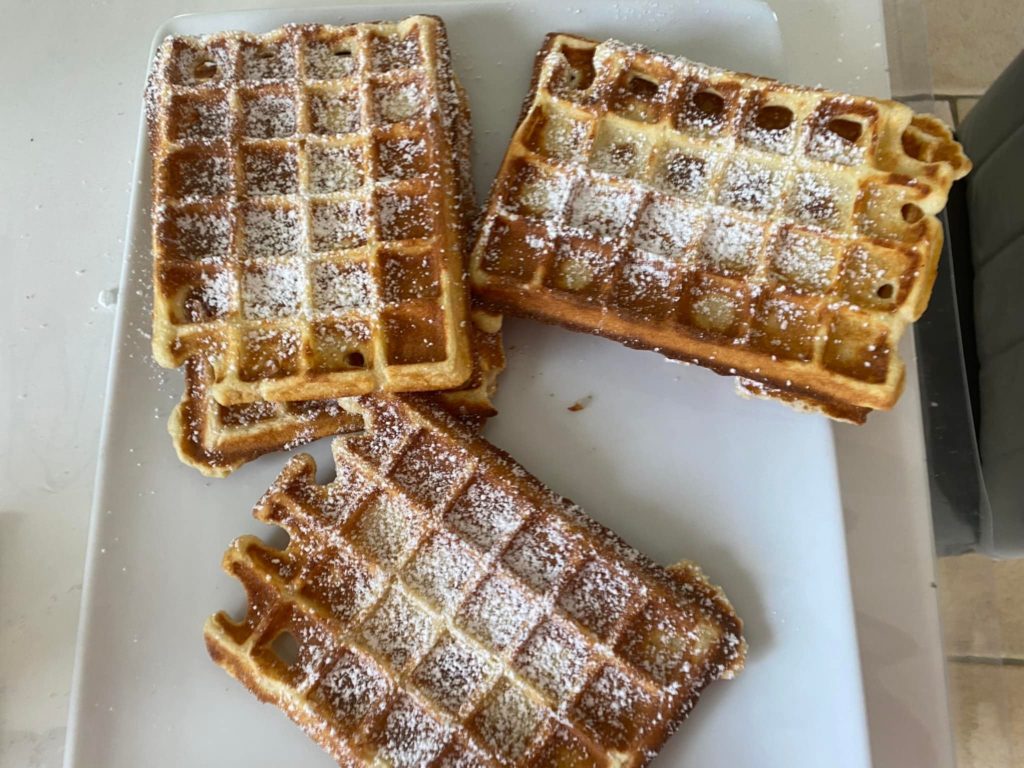 Gaufre au gluten ou farine de coco