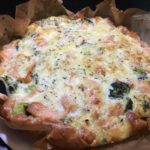 Quiche au brocolis et saumon fumé