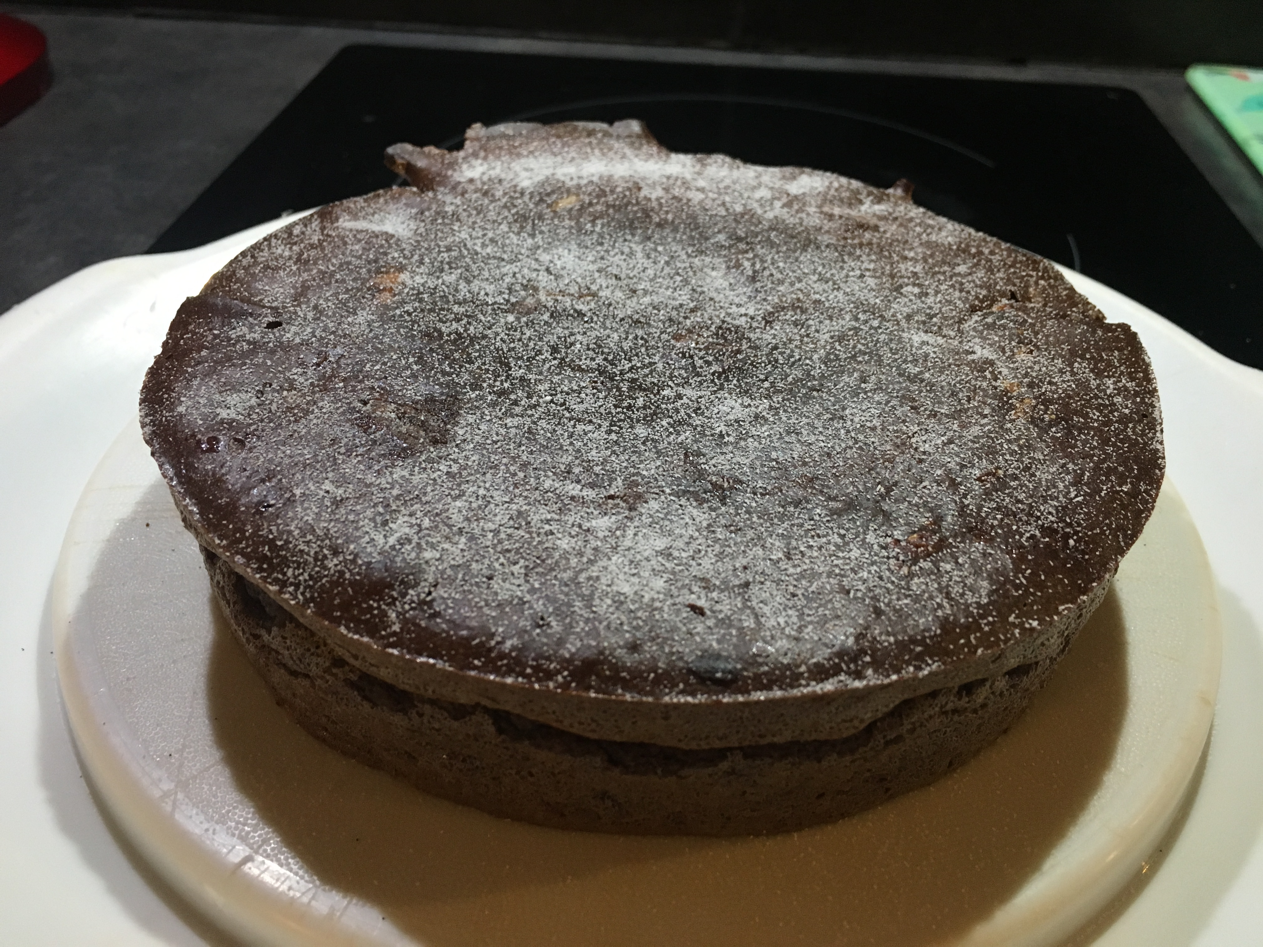 Gâteau au chocolat et crème coco