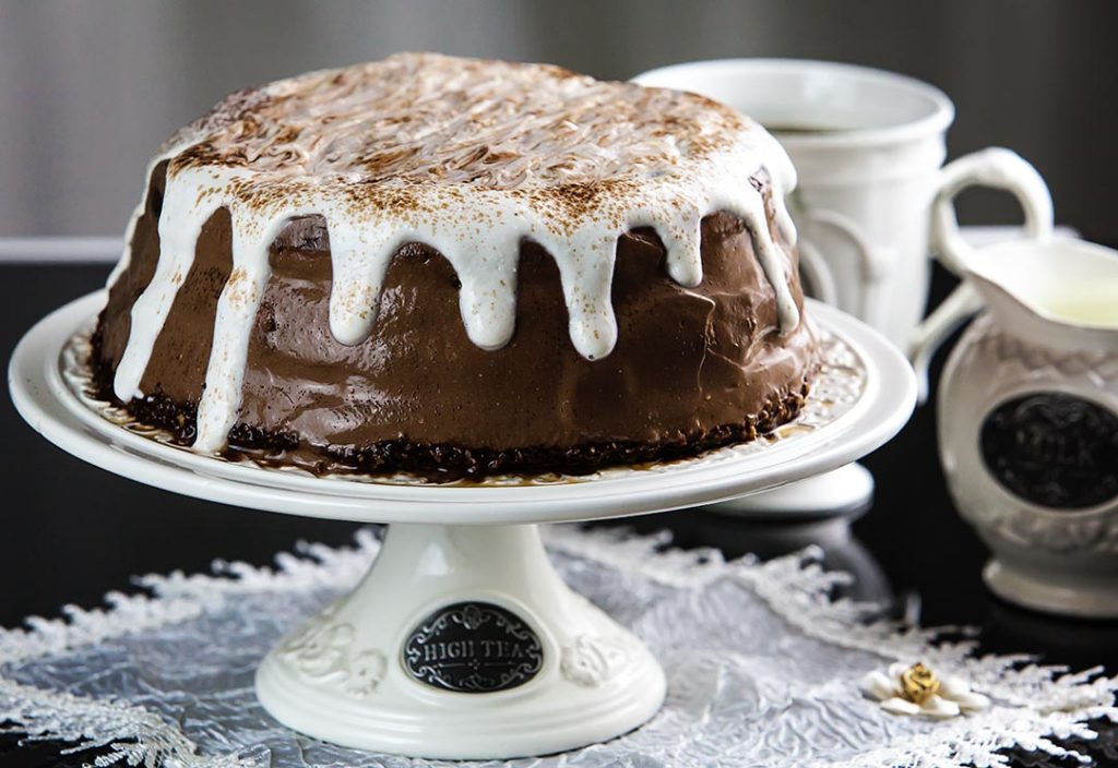 Sheesecake recouvert de chocolat