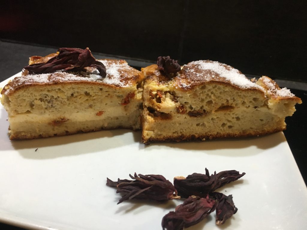 Gâteau à la crème et Baies de Goji