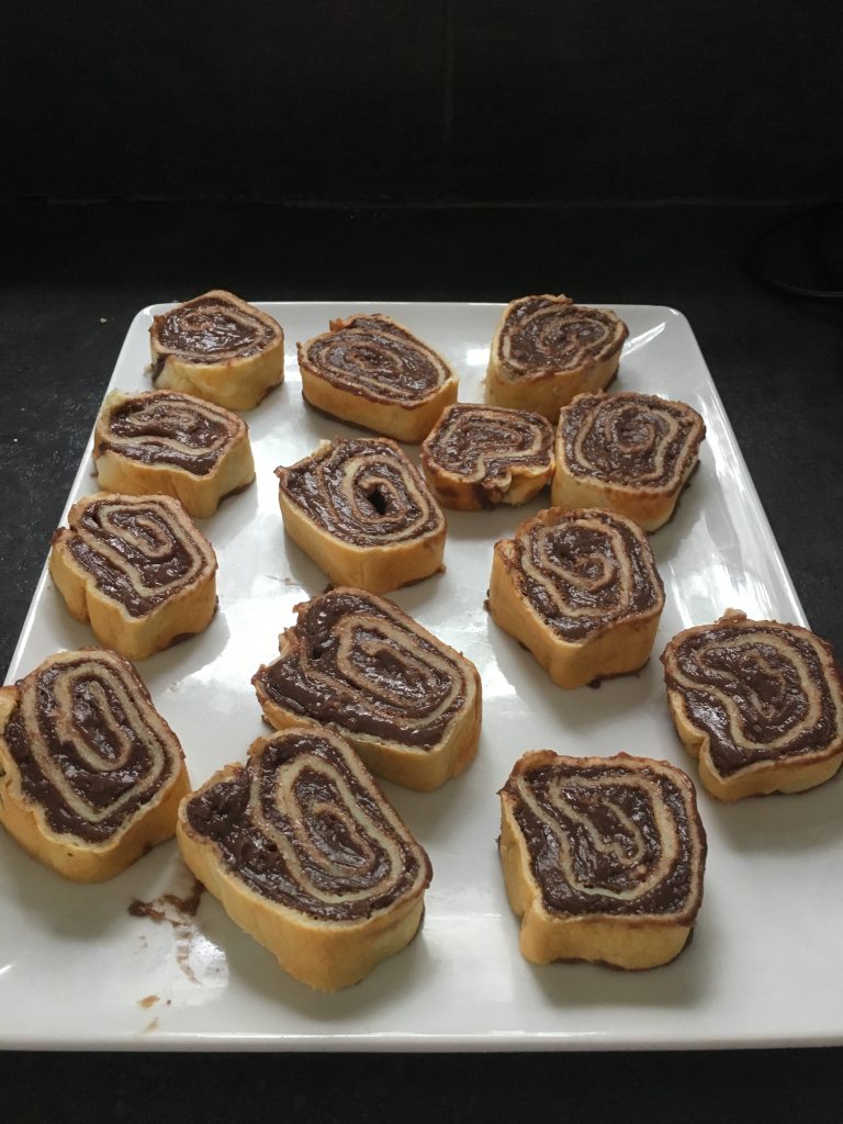 Rolls à la crème au chocolat