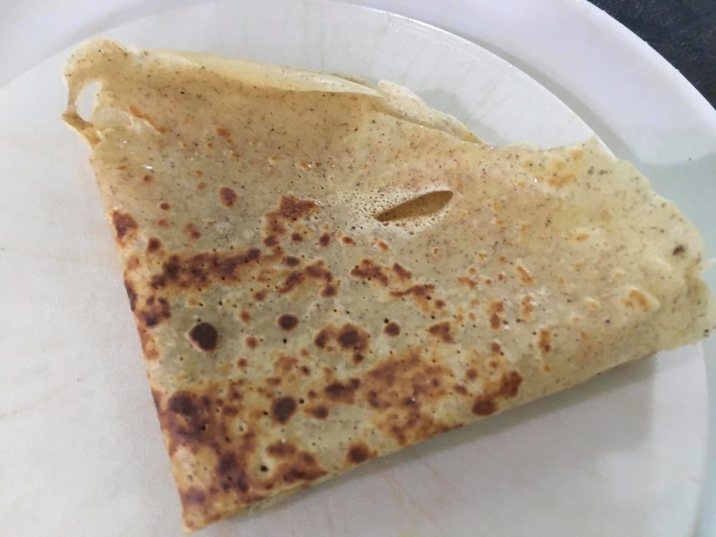 Crêpes à la farine se souchet et sachet Mix vanille