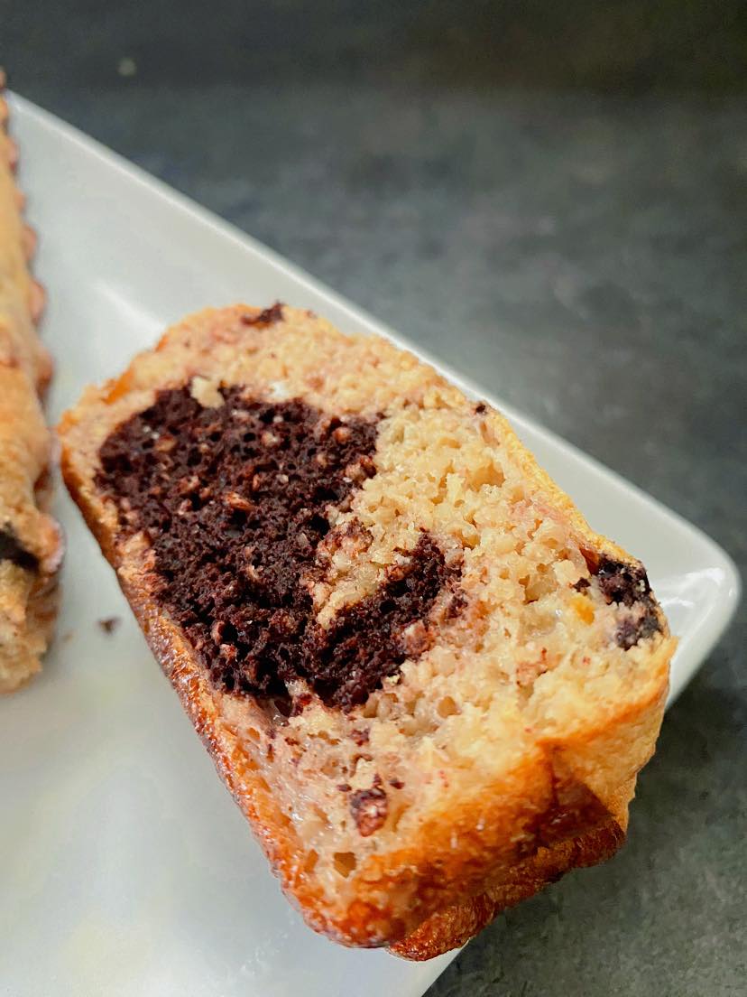 🍫 Gâteau marbré amande et coco  🍮