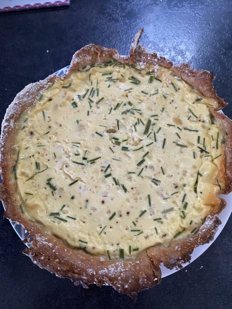 Quiche au saumon fumé avec pâte brisée 🥧